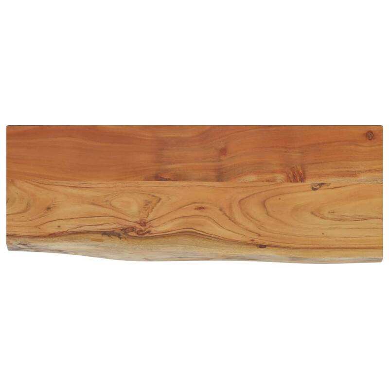 vidaXL Wall Shelf Natural wood Solid acacia wood