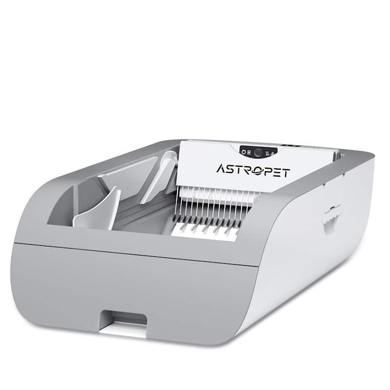 Smart Cat Litter Box Cat Litter Box Wide Opening - White