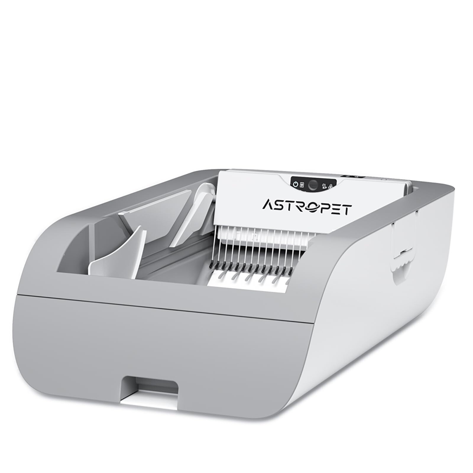 Smart Cat Litter Box Cat Litter Box Wide Opening - White