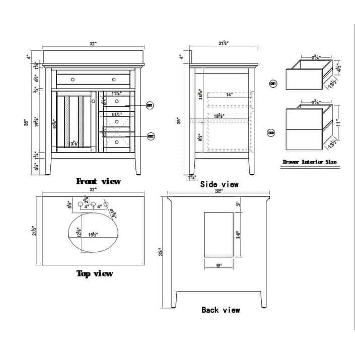 32" Single Bathroom Vanity