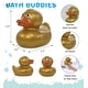 preview thumbnail 2 of 5, DolliBu Metallic Gold Duck Bath Buddy Squirter For Toddlers - 2.7Lx2.2Wx2.3H inches
