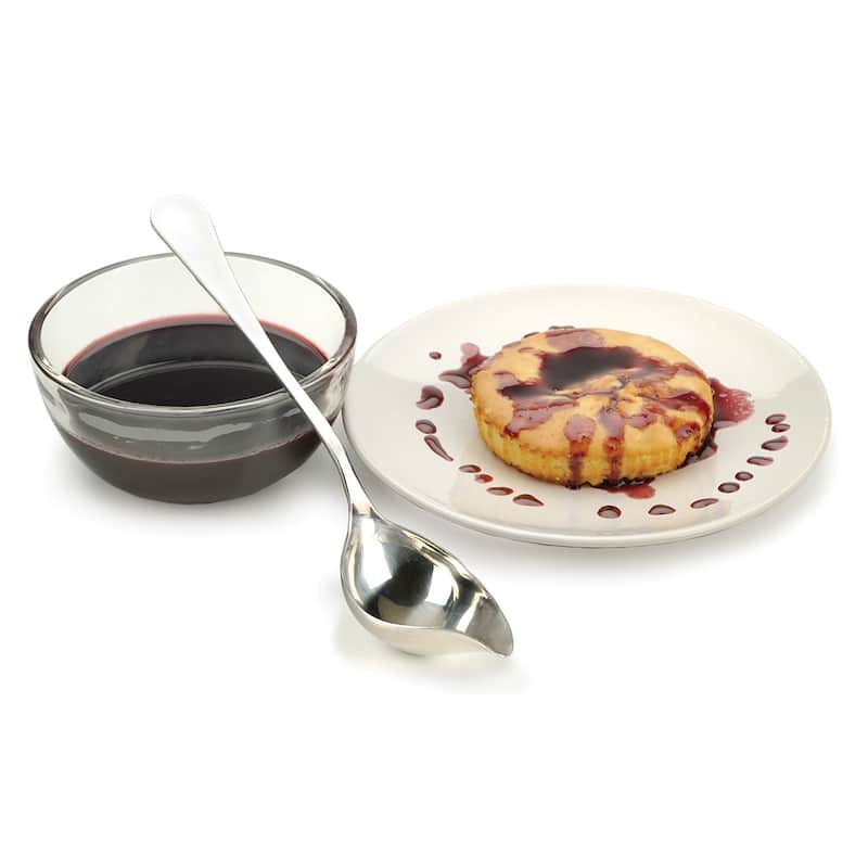 Stainless Steel Sauce Spoon - 9x1-3/4x2-Inch