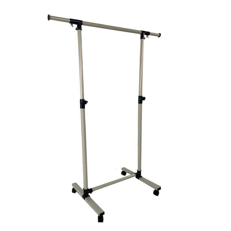 Short Clothing Racks for Hanging Clothes with Bottom Shelves and Wheels Heavy Duty Rolling Clothes Rack Kids Clothing Rack