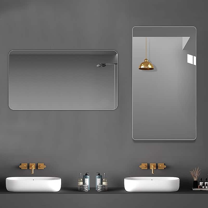 Bathroom Vanity Mirror, Wall-Mounted Mirror for Bathroom Anti-Fog Waterproof