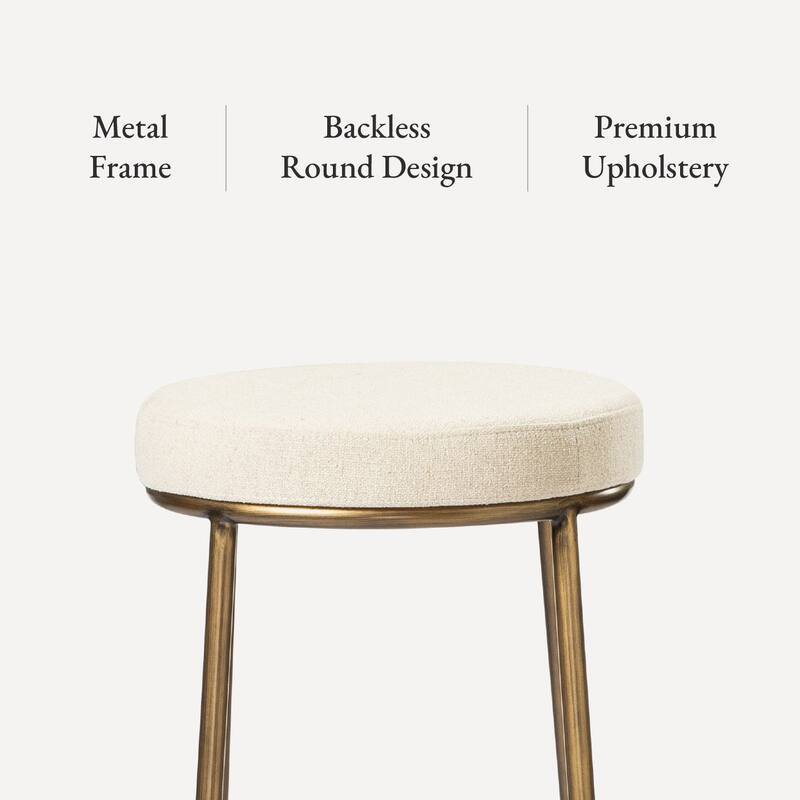 Maven Lane Stella Metal Kitchen Dining Stool