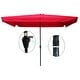preview thumbnail 18 of 19, 10 x 6.5ft Rectangular Patio Umbrella Outdoor Market Umbrellas