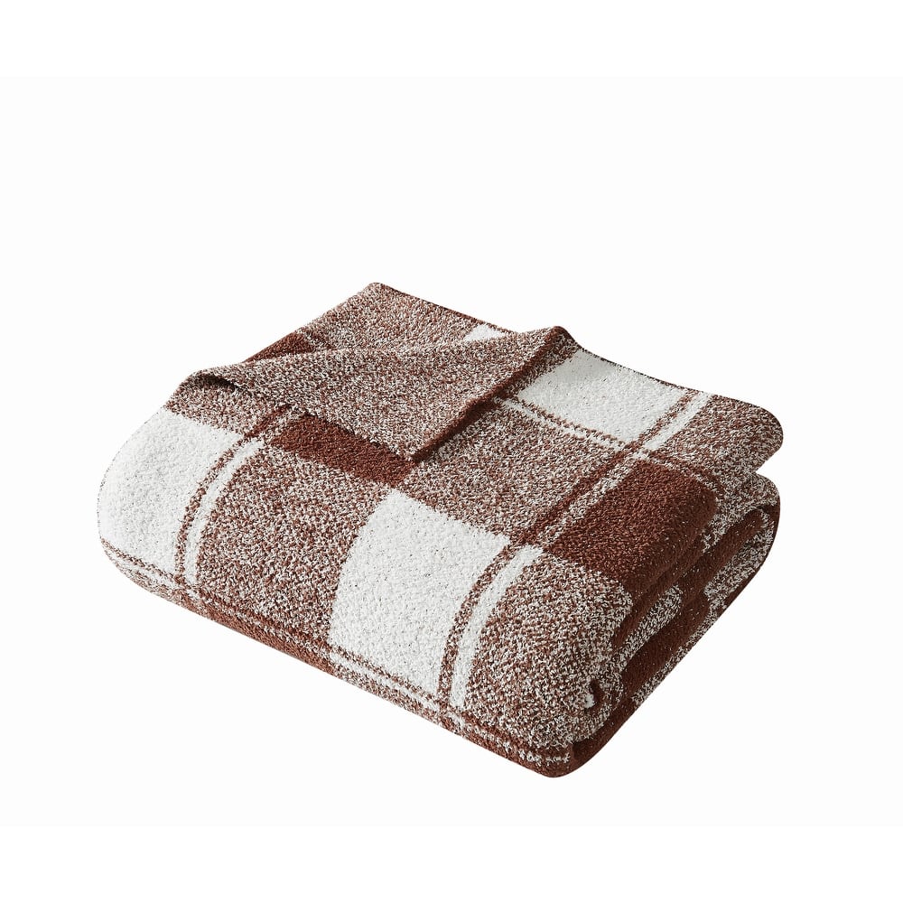 Brooklyn Loom Dusted Plaid 50x70 Throw