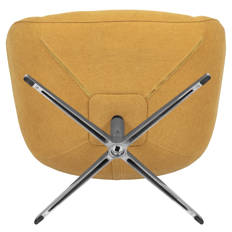 Home and Office Retro Swivel Wing Accent Chair - 35"D x 32.5"W x 40.5"H