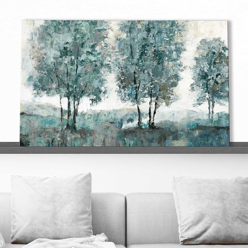 "Teal Sentinel " by Nan Print on Canvas