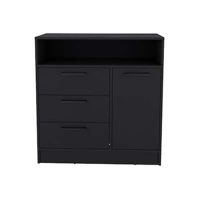 Drawer Dresser for Living Room ,Apartment, Bedroom, Black