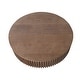 preview thumbnail 47 of 61, Modern Solid Wood Veneered Round Coffee Tea Table with Storage