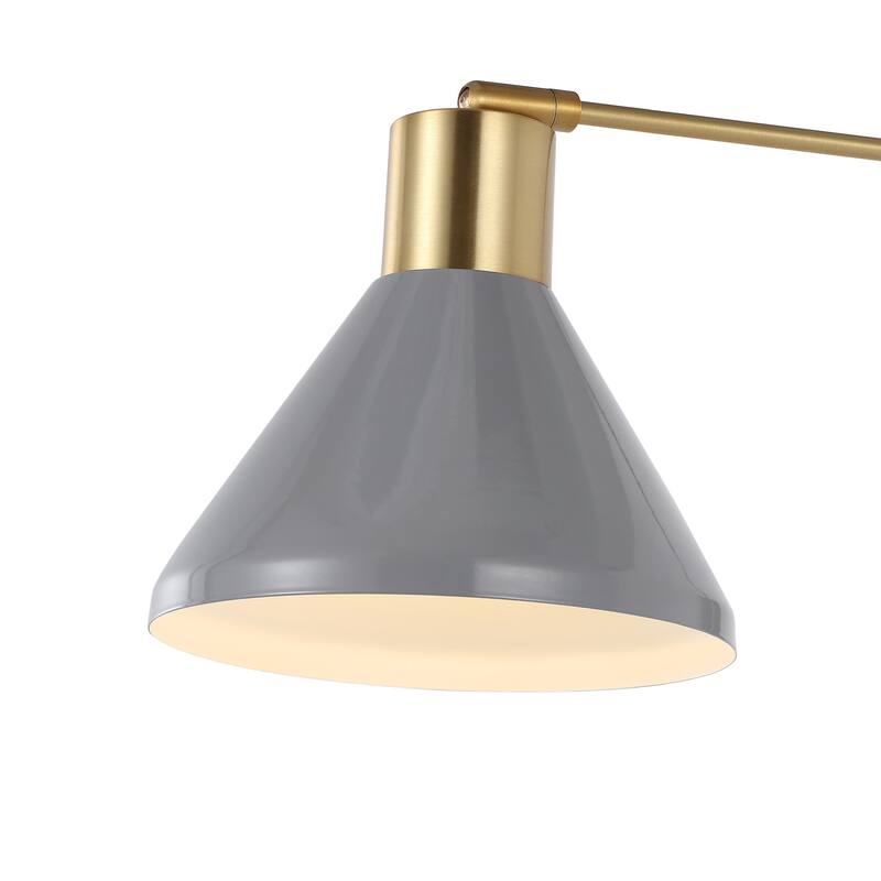 Justina Swing Arm 1-Light Modern Midcentury Iron USB Charging Port LED Sconce, by JONATHAN Y