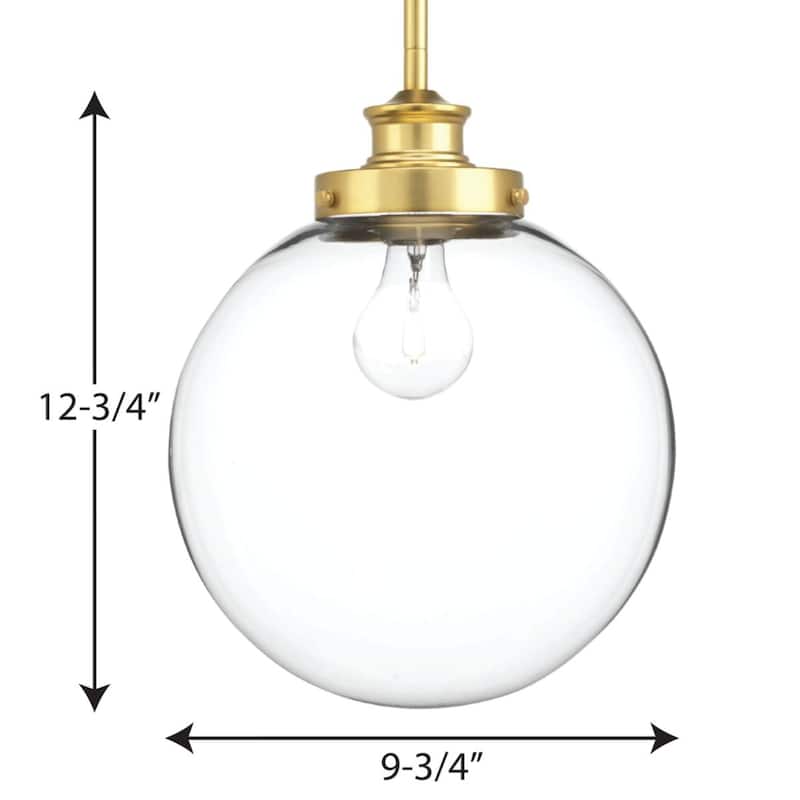 Carbon Loft McKinnon 1-light Orb Pendant - 13.250" x 12.500" x 19.250"