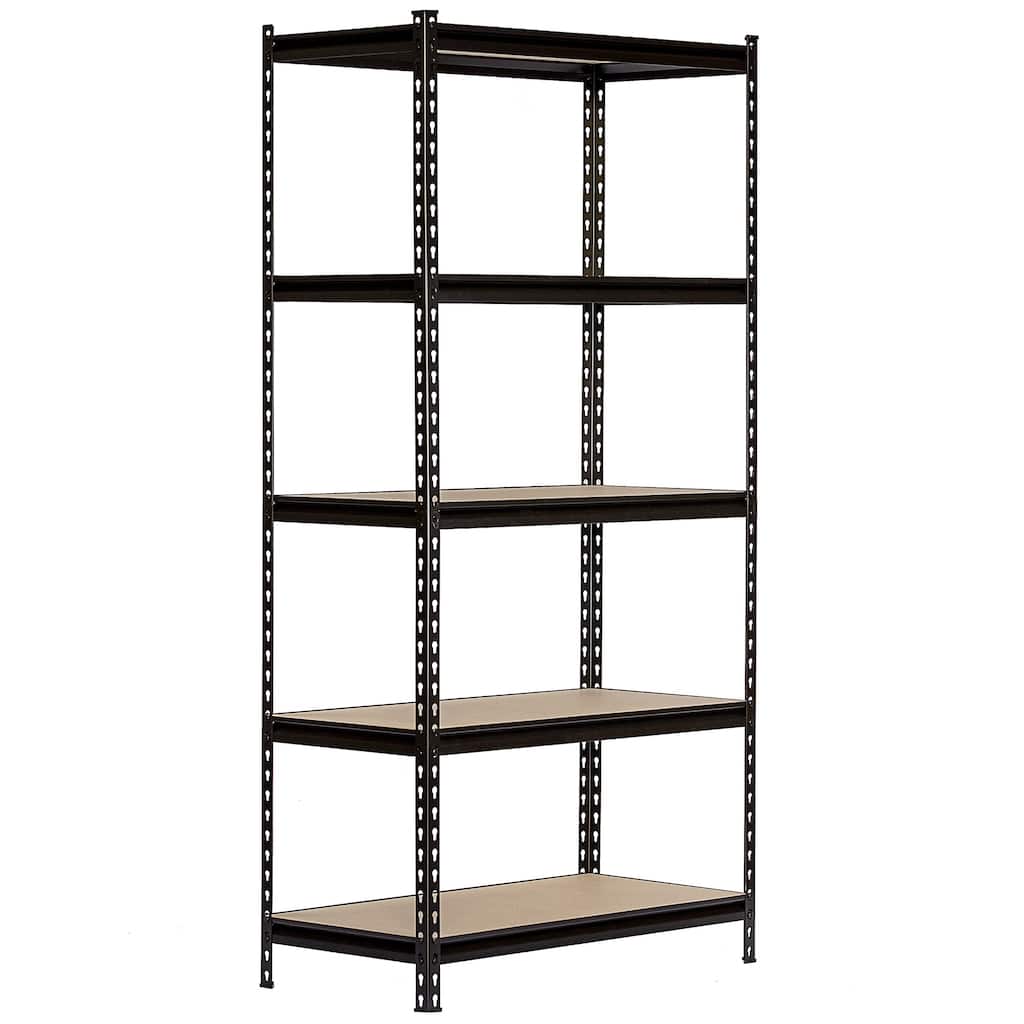 King's Rack 5-Tier Steel Storage Rack Boltless Shelving Tier Height Adjustable 42" W x 16" D x 72" H.
