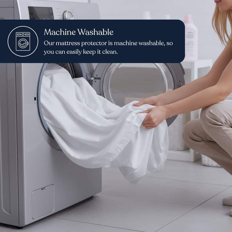 Delara 100% Organic Cotton Mattress Protector 300TC Cover