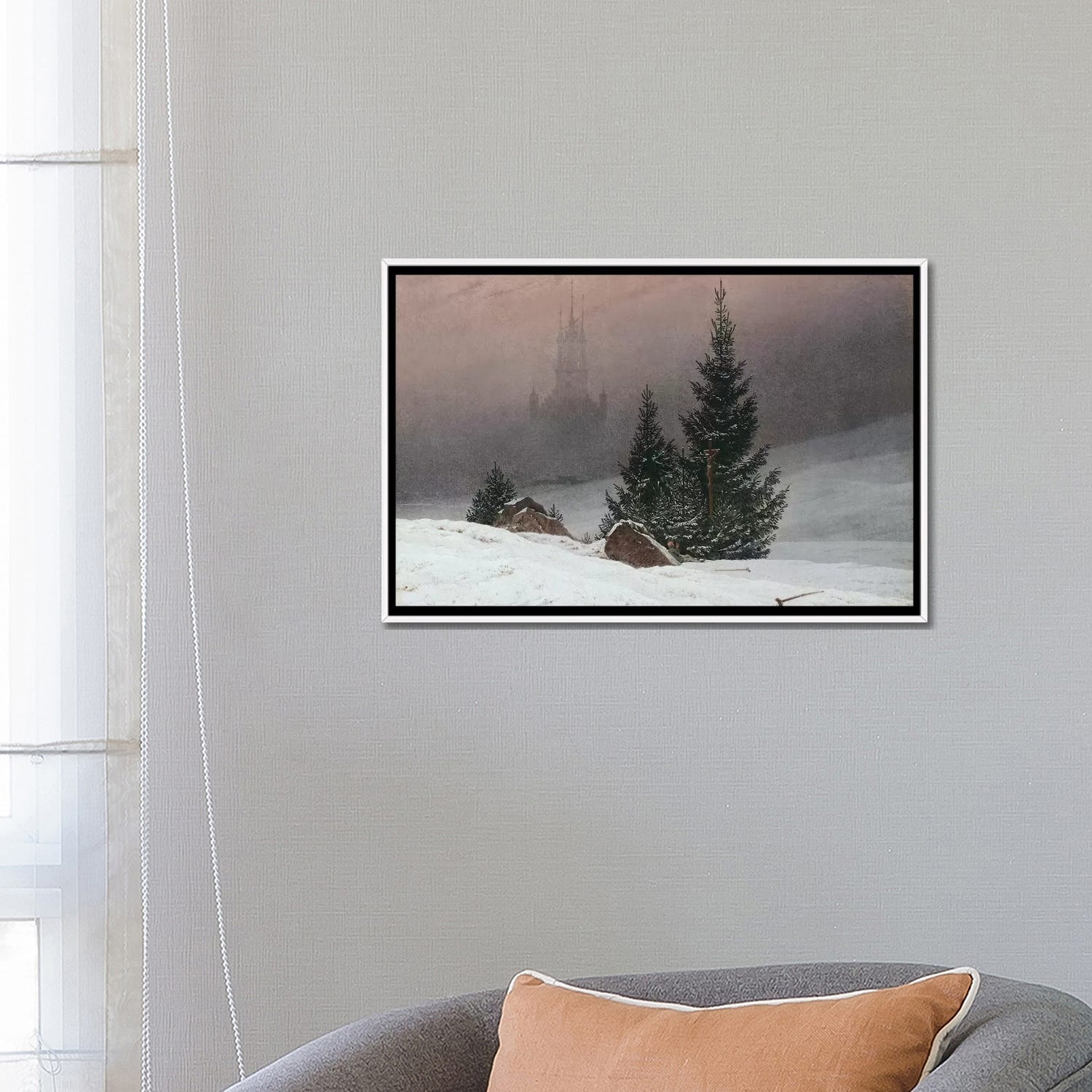 caspar david friedrich winter landscape with church 1811