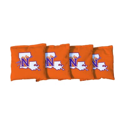 Northwestern State Demons Orange Cornhole Bags