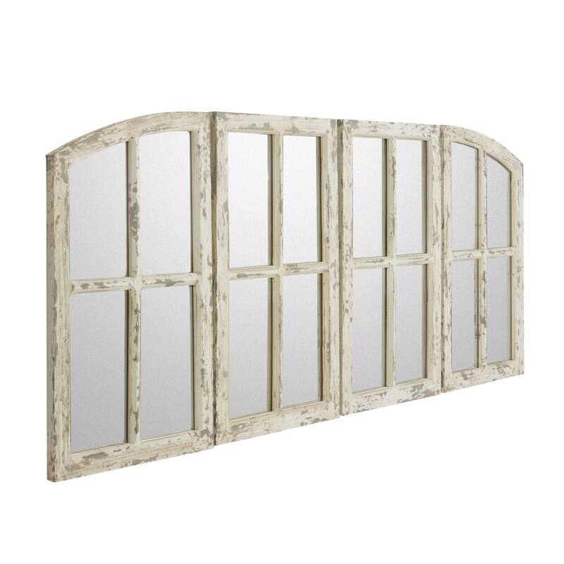 Raelynn Arch Window Pane Mirrors (Set of 4) On Sale Bed Bath