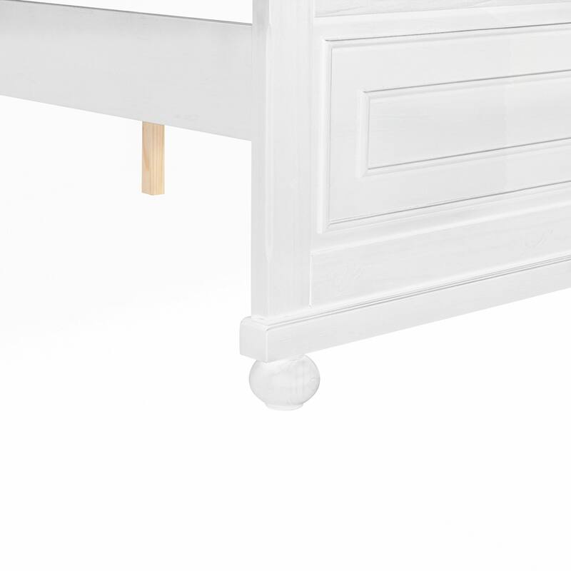 Pinewood Bed with Strengthened Bed Frame