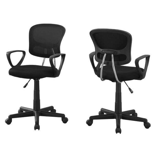 Shop Monarch Specialties I 7260 Mid Back Adjustable Height Nylon Mesh Juvenile Office Chair Black Overstock 19459889