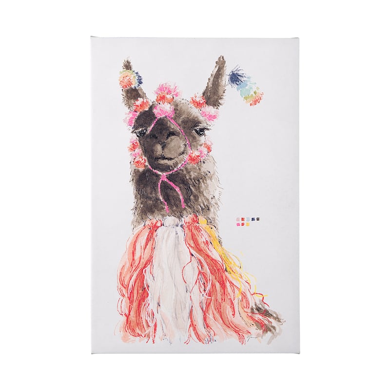 Lama II (30 x 45) Canvas Art Print - Large