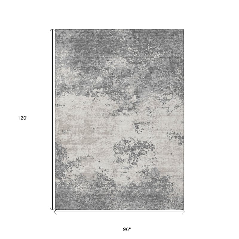 HomeRoots Abstract Transitional Rectangle Outdoor Rug