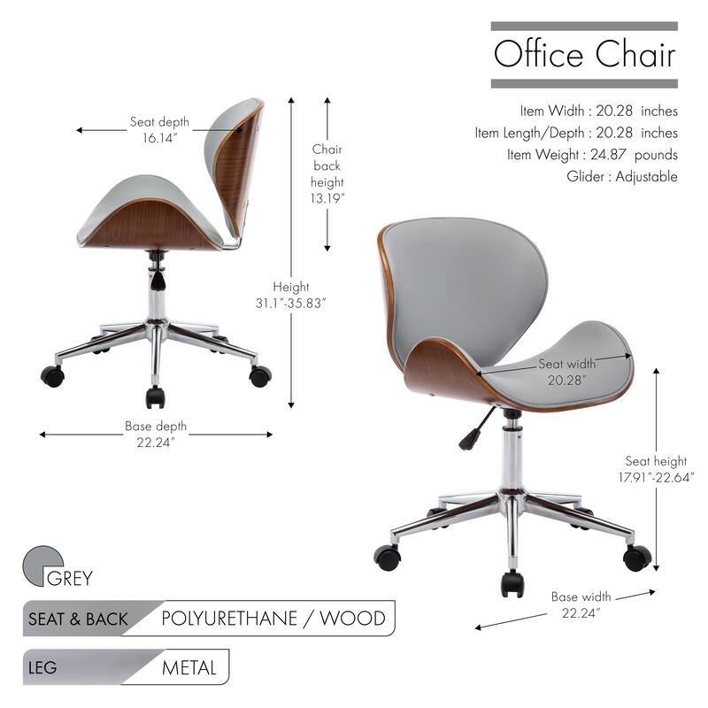 Porthos Home Sedona Adjustable Office Chair