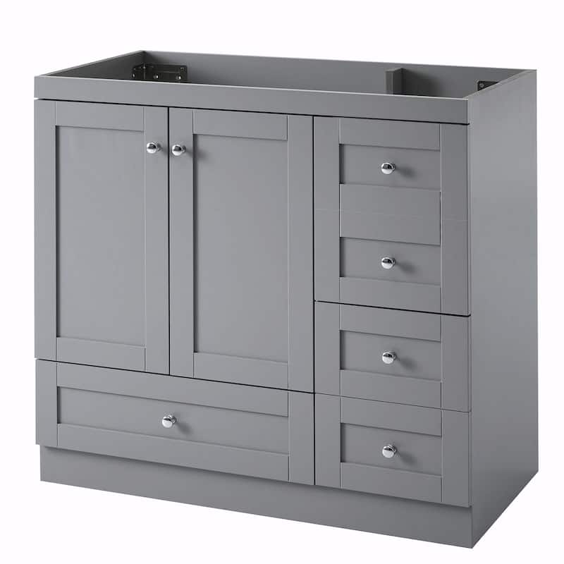 36-Inch Shaker Style Bathroom Vanity Cabinet with Sink