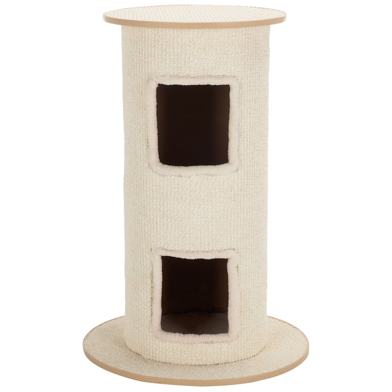 SAFAVIEH Home Natural/Ivory 20"W x 20"L x 30"H Sisal Cat Scratch House - 20"W x 20"L x 30"H