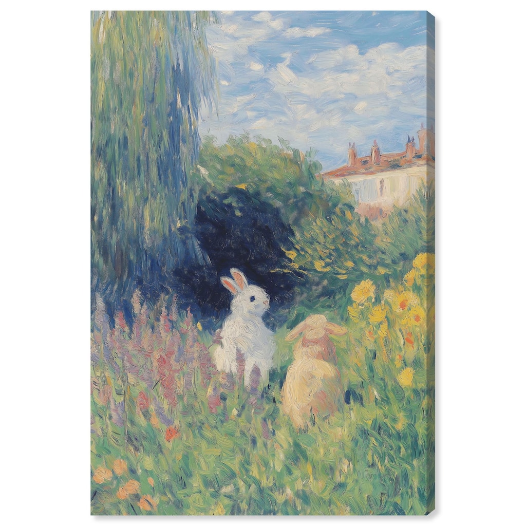 Quiet Gardeners Canvas by Art Remedy, Gallery Wrapped