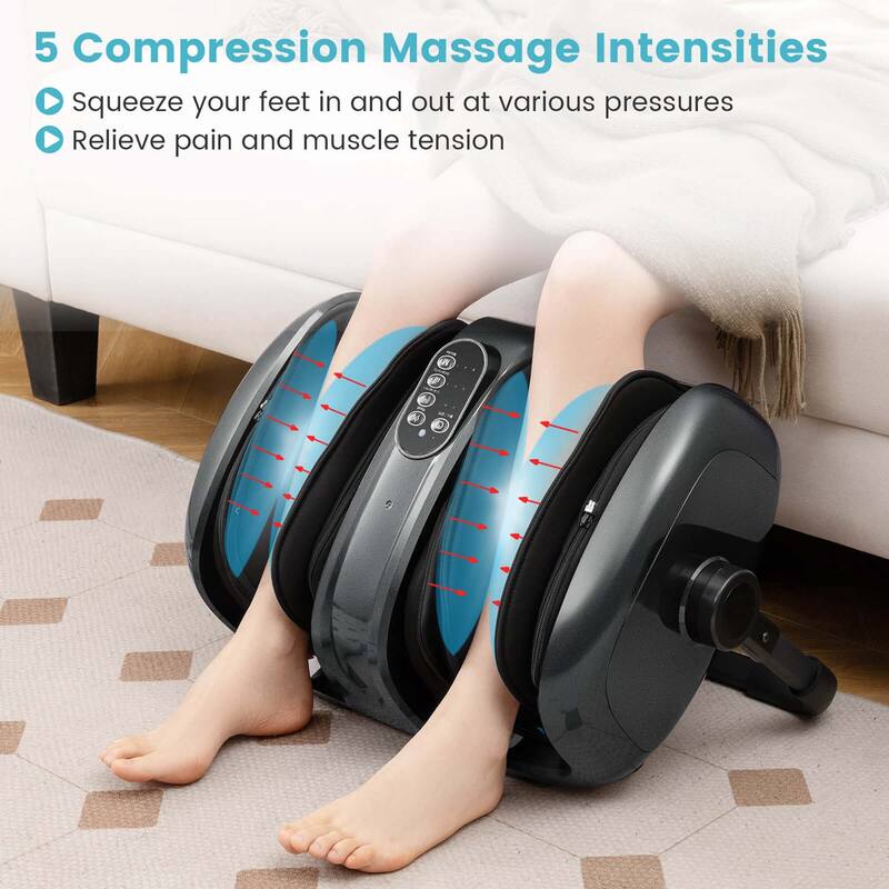 Costway Foot & Calf Massager Vibration Compression Electric Leg - See Details