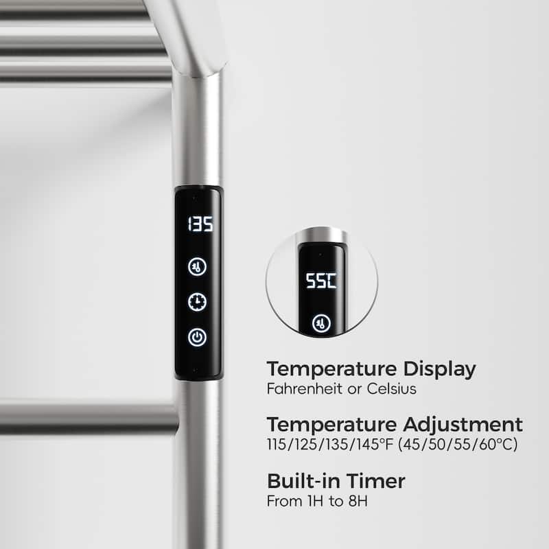 Wall Mounted Heated Towel Rack for Bathroom