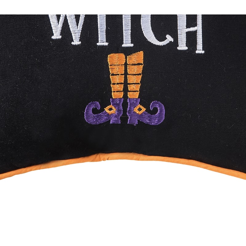 10" x 10" Son Of A Witch Halloween Small/Petite Accent Pillow