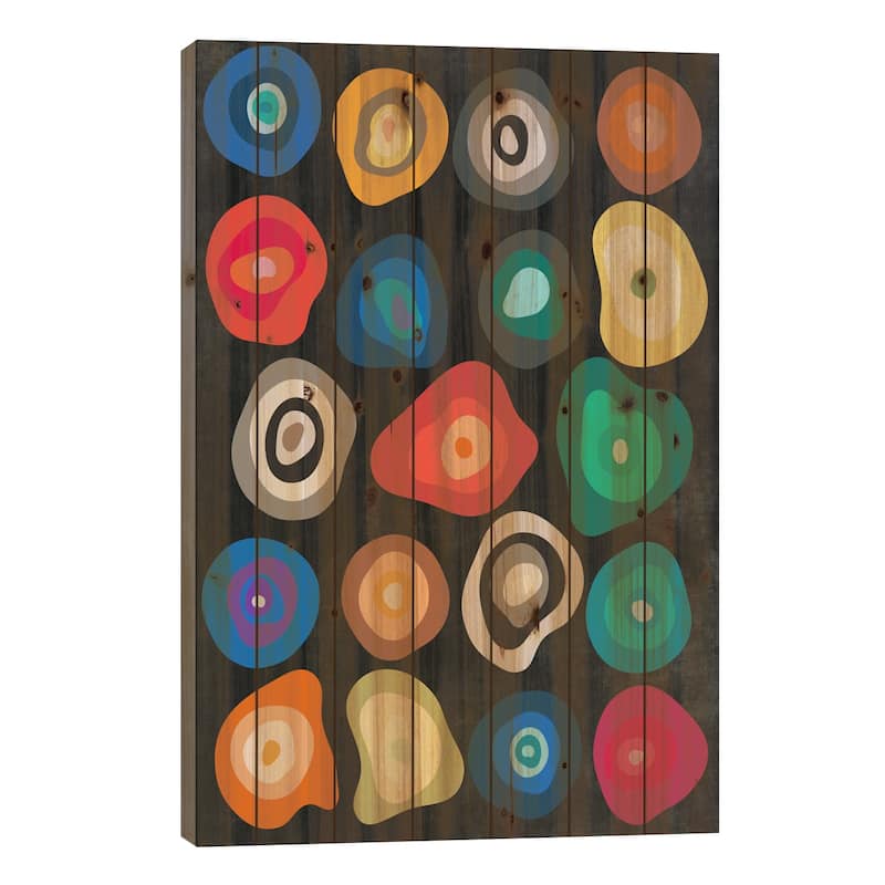 Cells Print On Wood by The Usual Designers - Multi-Color - 40x26x1.5