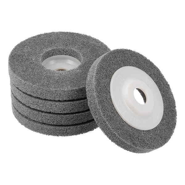 4 inch Nylon Fiber Polishing Wheel Sanding Buffing Disc Abrasive Wheels for Angle Grinders 5 Pcs