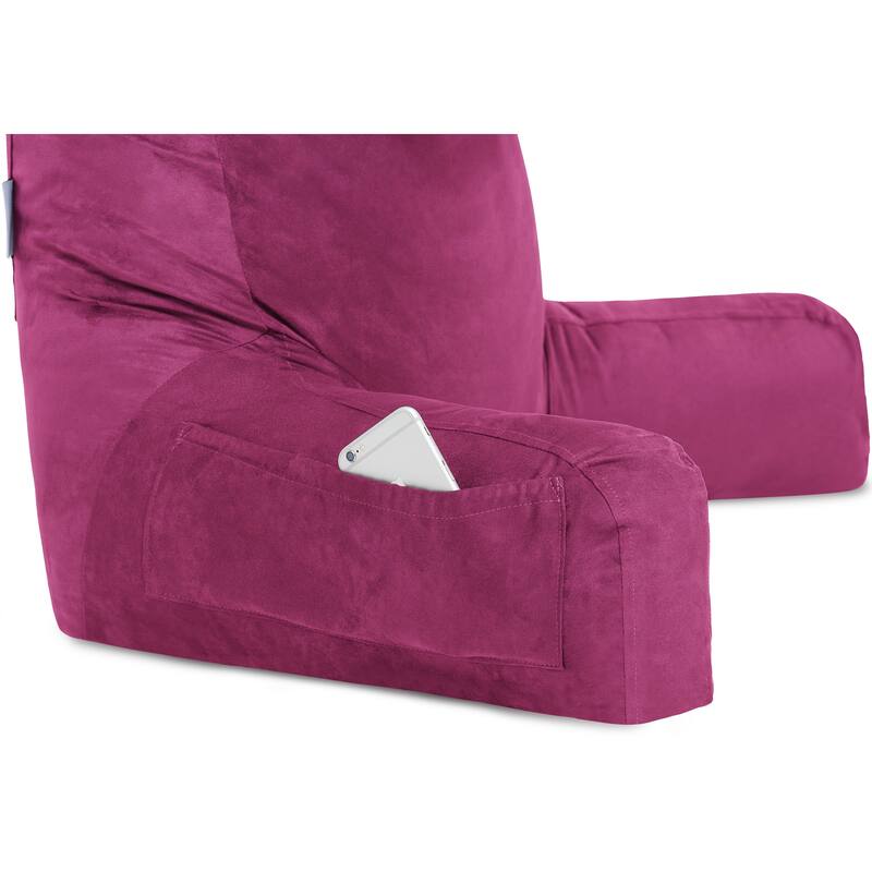 Husband Bedrest Micro-Suede Reading Pillow