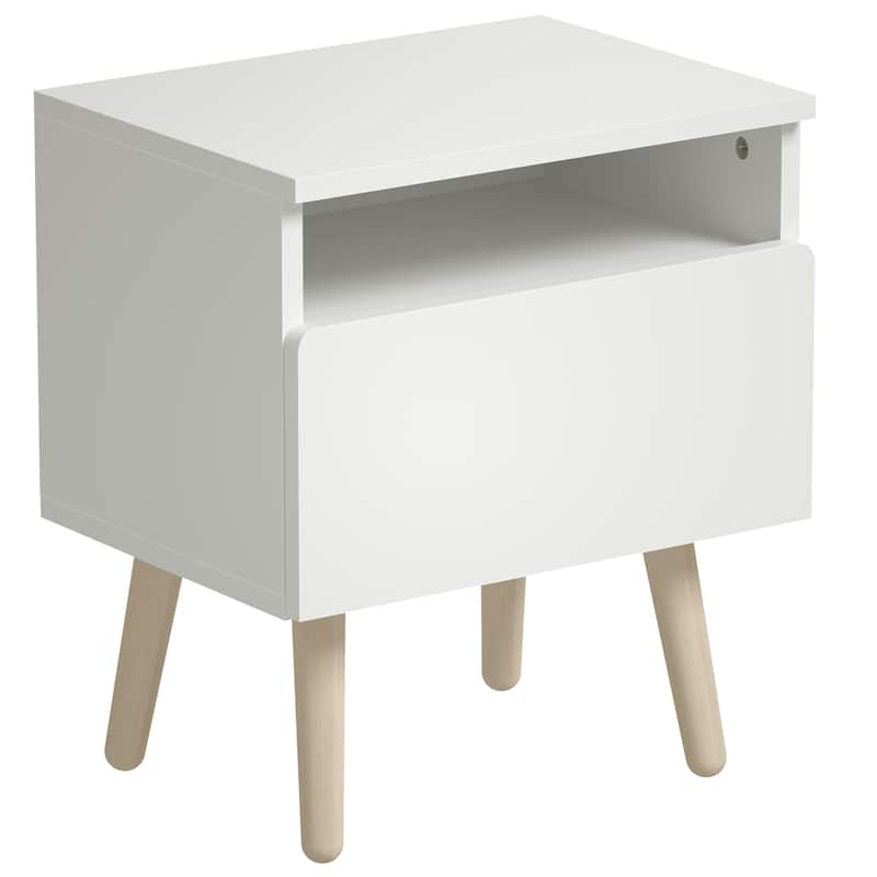 Night stand End Table - White