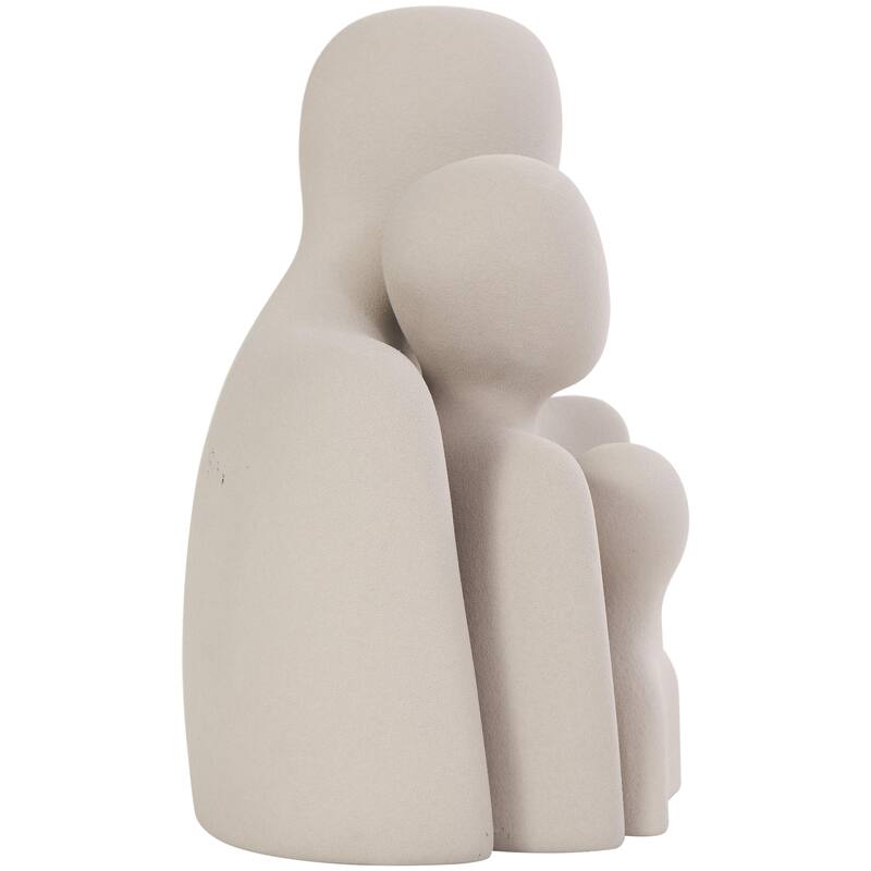 Ceramic People Nesting Family Decorative Sculpture - Set of 3 Cream - Roche River Decor