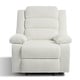 preview thumbnail 58 of 101, Overstuffed Cotton Corduroy Manual Pushback Recliner with Wide Armrest