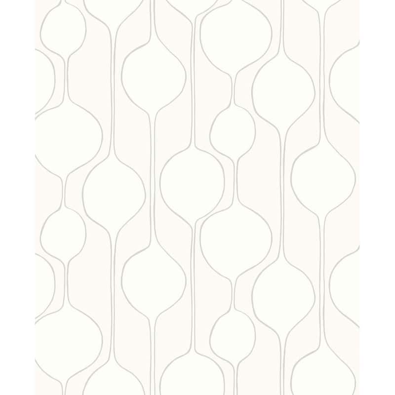 The Simple Life Minimalist Geometric Unpasted Wallpaper - 20.9 in. W x 33 ft. L - Cotton
