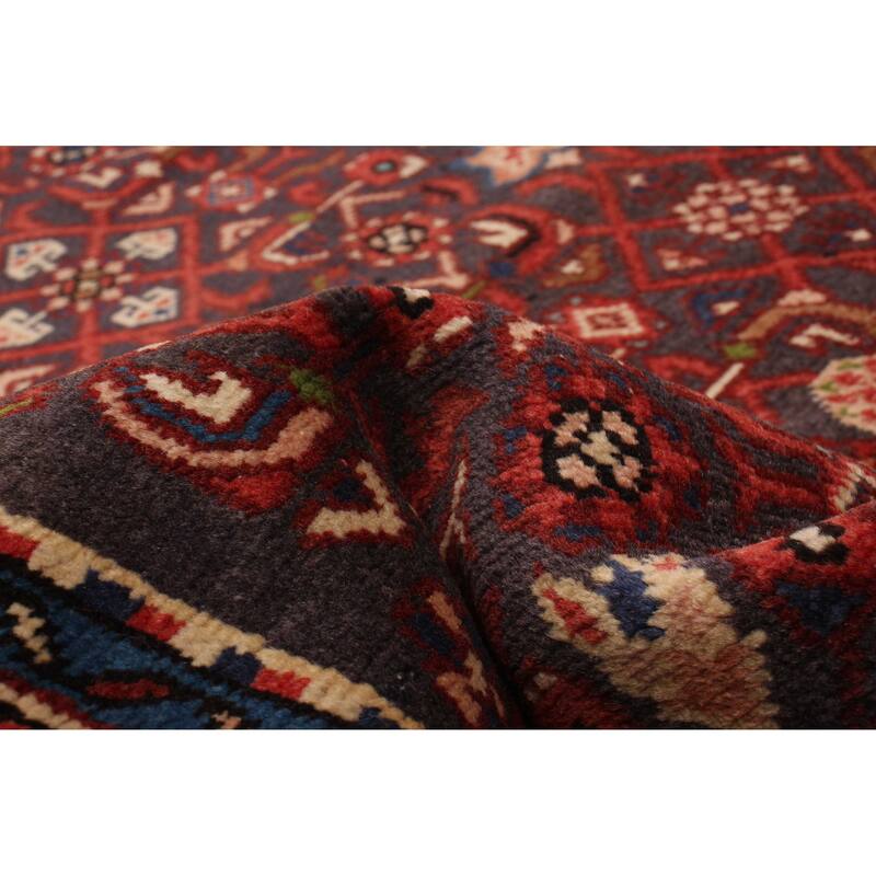 ECARPETGALLERY Hand-knotted Andelz Navy Wool Rug - 3'5 x 9'7
