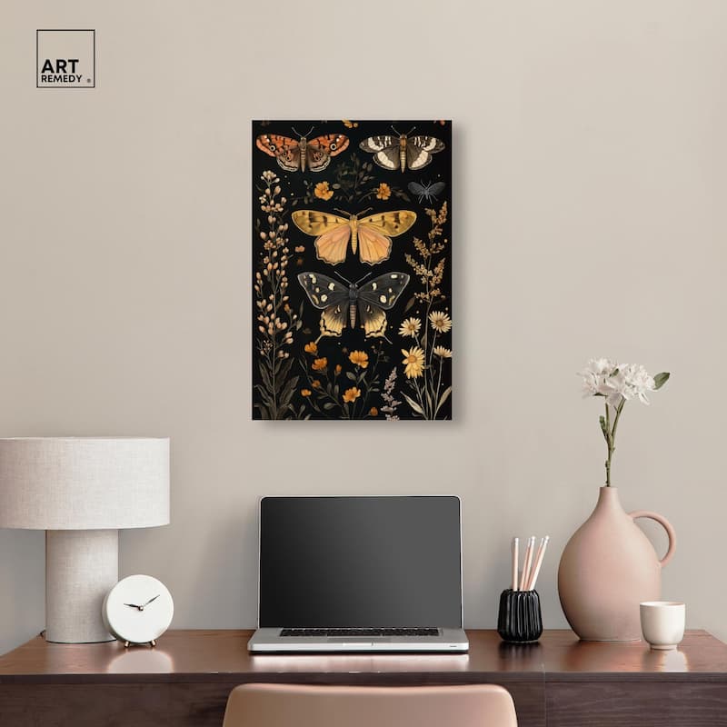 Winged Visitors II Canvas by Art Remedy, Gallery Wrapped