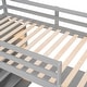 preview thumbnail 9 of 18, Wooden Twin Size Loft Bed Frame with L-shaped Desk, Multi-layer Shelves, Drawers, Oleophobic Board, Ladder, Guardrails