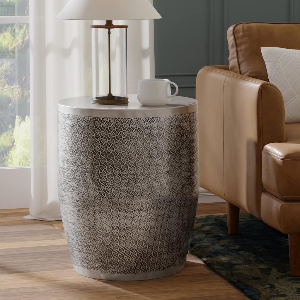 WYNDENHALL Jean 18" Wide Boho Metal Accent Table & Assembled - 8"W x 18"D x 23"H