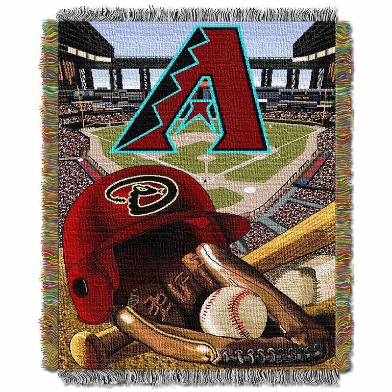 MLB Woven Tapestry Throw Blanket - 48x60 inches - Arizona Diamondbacks
