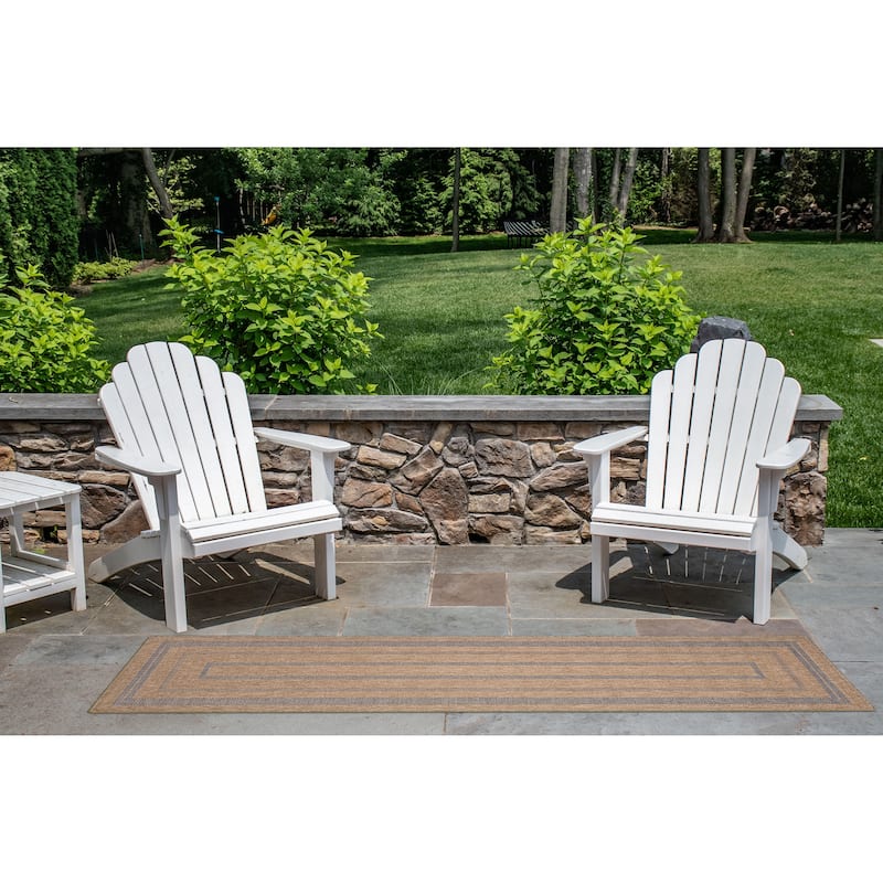 Liora Manne Sahara Multi Border Indoor/Outdoor Rug