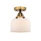 Option Matte White / Black Antique Brass