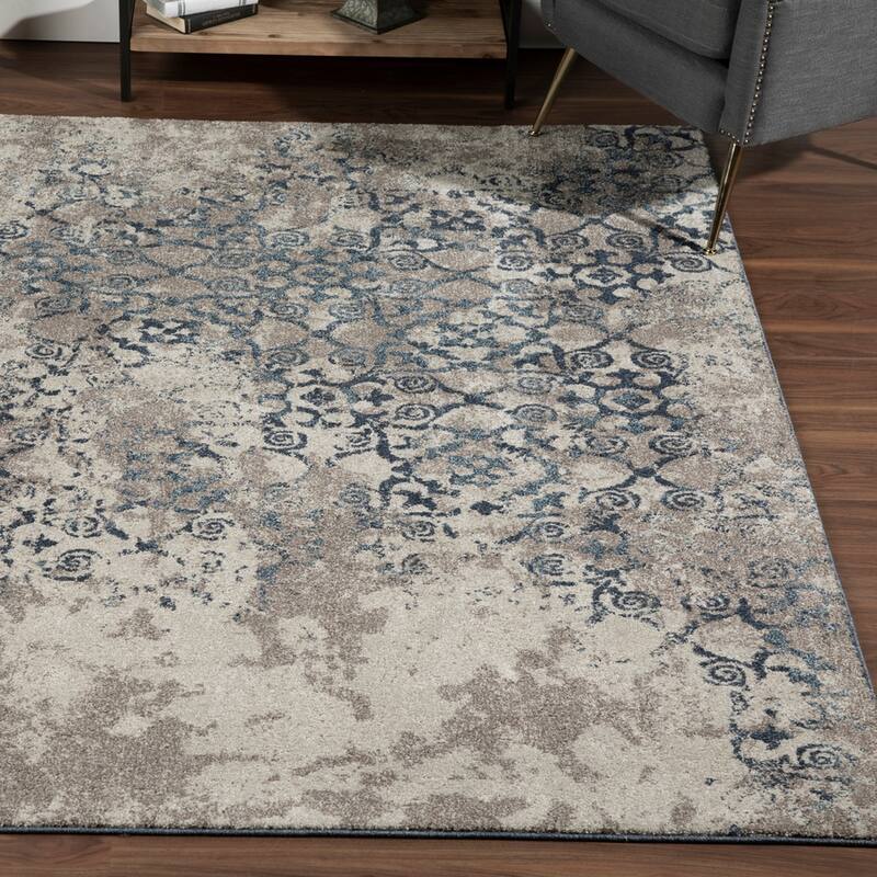 Addison Wellington Canterbury Navy/Ivory Area Rug (7'10 x 10'7) - 7'10" x 10'7"