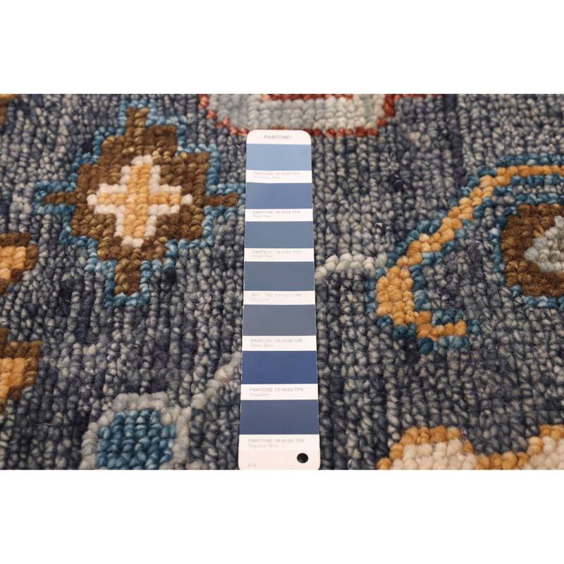 ECARPETGALLERY Hand-knotted Jules Serapi Navy Wool Rug - 6'0 x 8'11