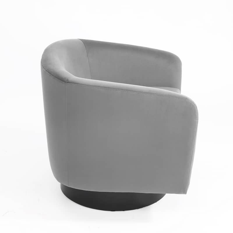 2 Set Modern Upholstered Swivel 360 Degree Accent Chair